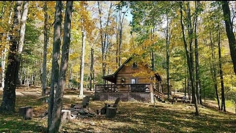 Bearadise Log Cabin~Rustic Secluded Log Cabin~