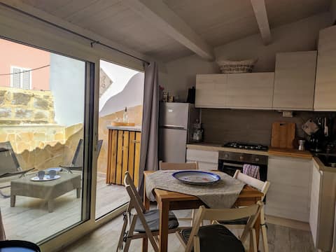 new home with terrace in the comfort and design center
