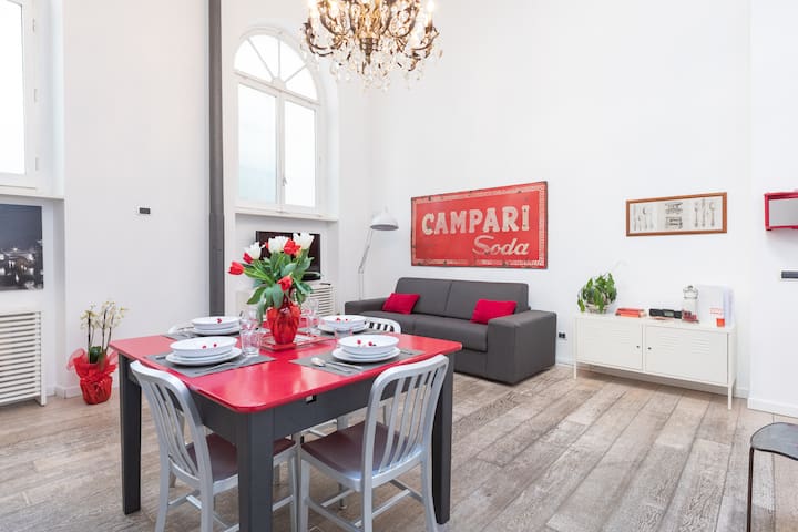 2bedrooms LOFT with private Roof terrace-Monti