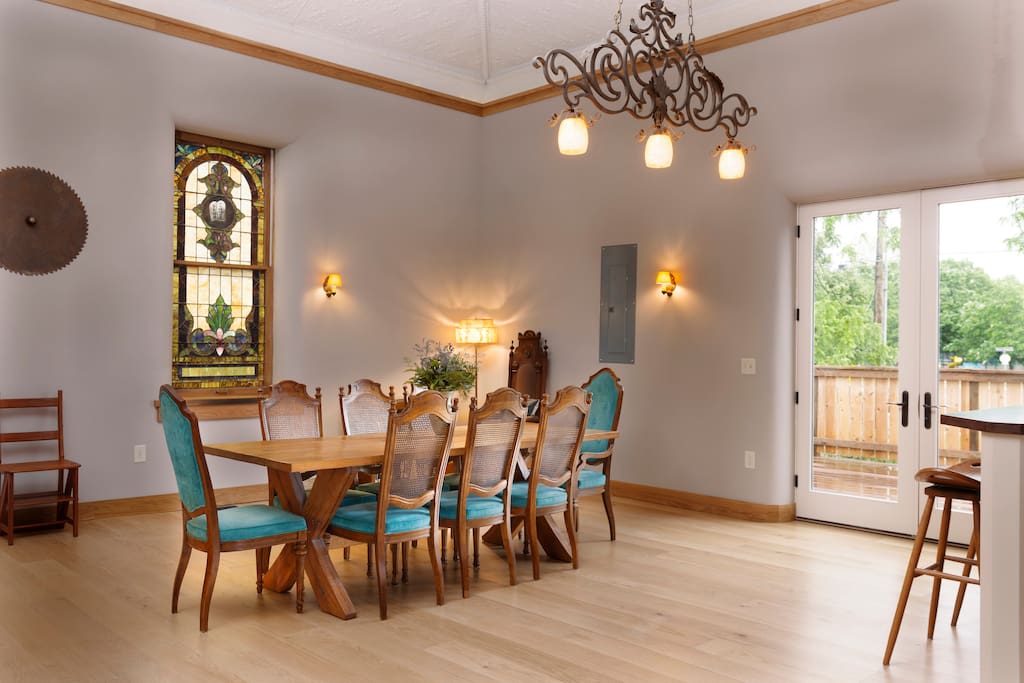 Dining in the great room awaits
