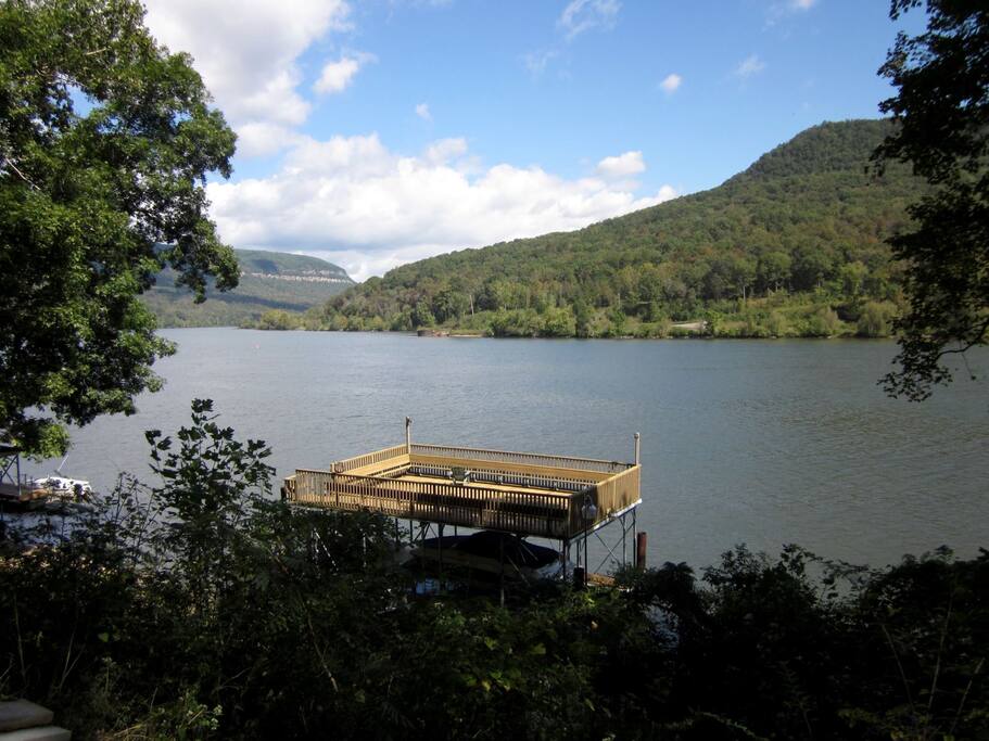 The view of the Tennessee River from the home.