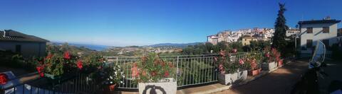 Casa Franca: Large terrace with sea view