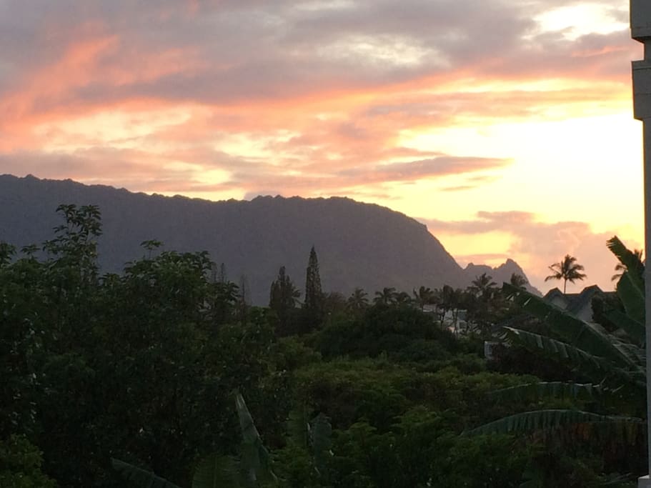 Sunset view from the balcony