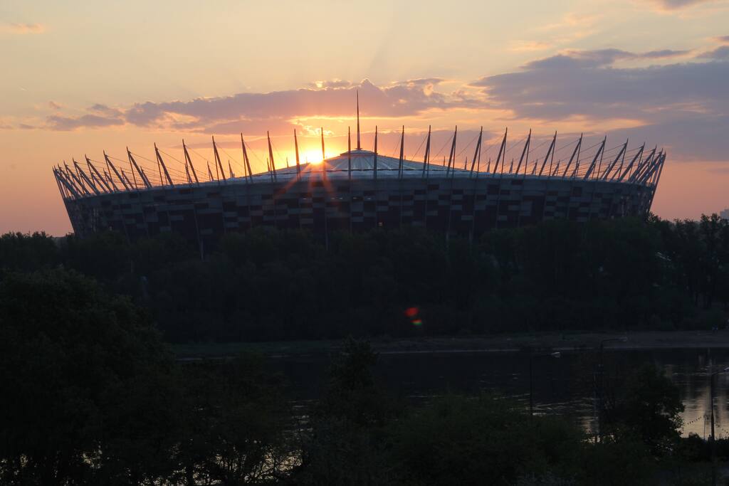 Sunrise over the National Statium.