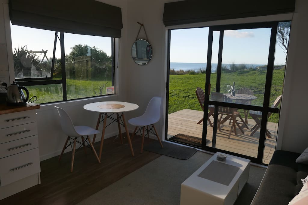 Dining with ocean views