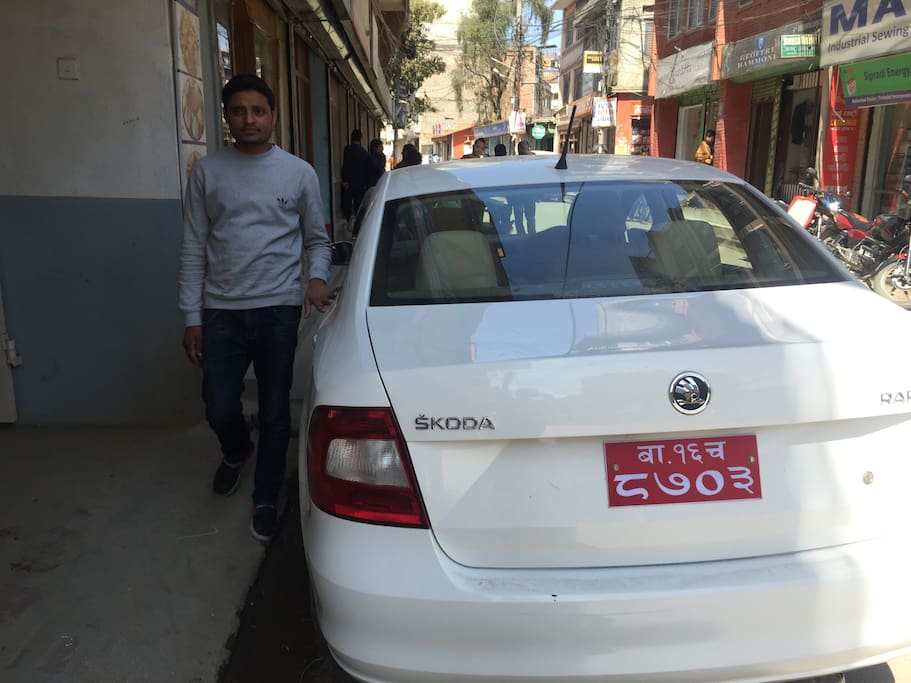 Skoda Car with Diver