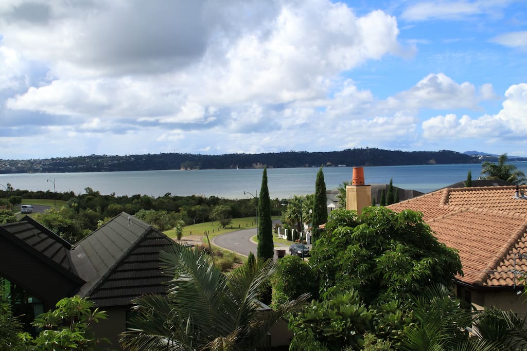 View from upstairs living area