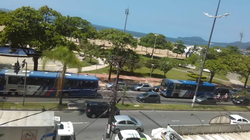 Habitación en APTO frente playa Pompeia / Santos