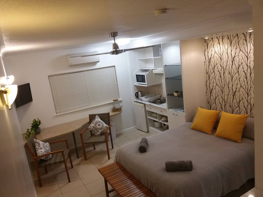 Studio apartment with everything you need for a getaway