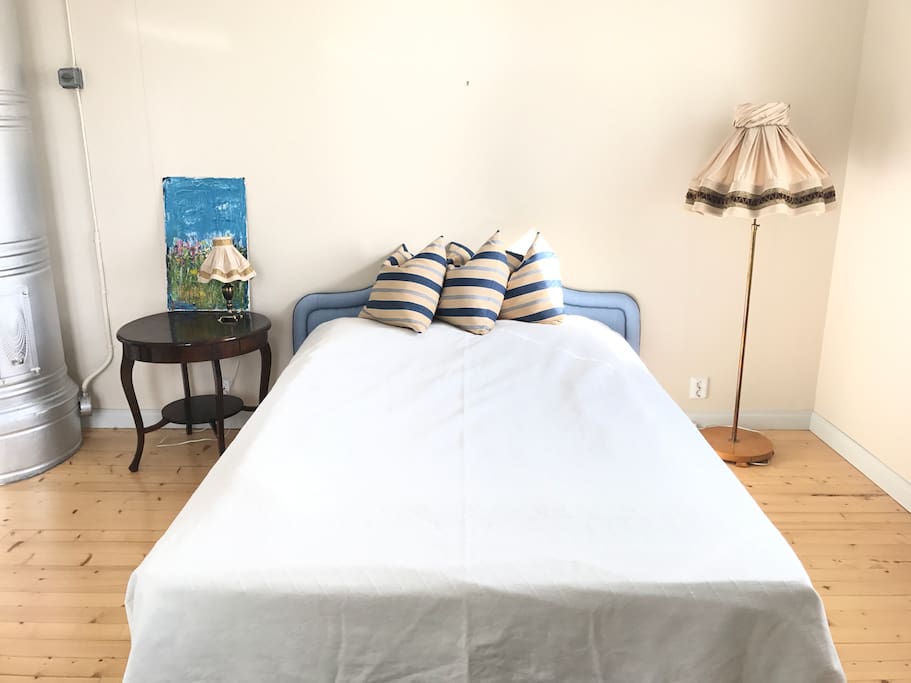 The downstairs bedroom