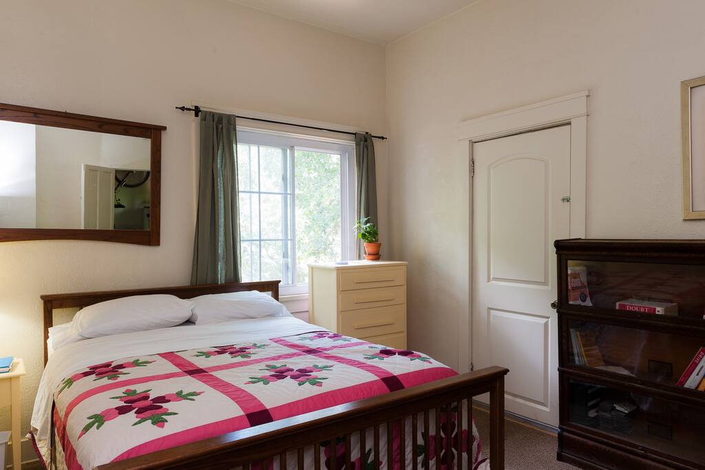 Door from bedroom to deck.