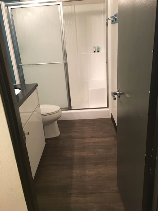 Your clean private bathroom within the bedroom.