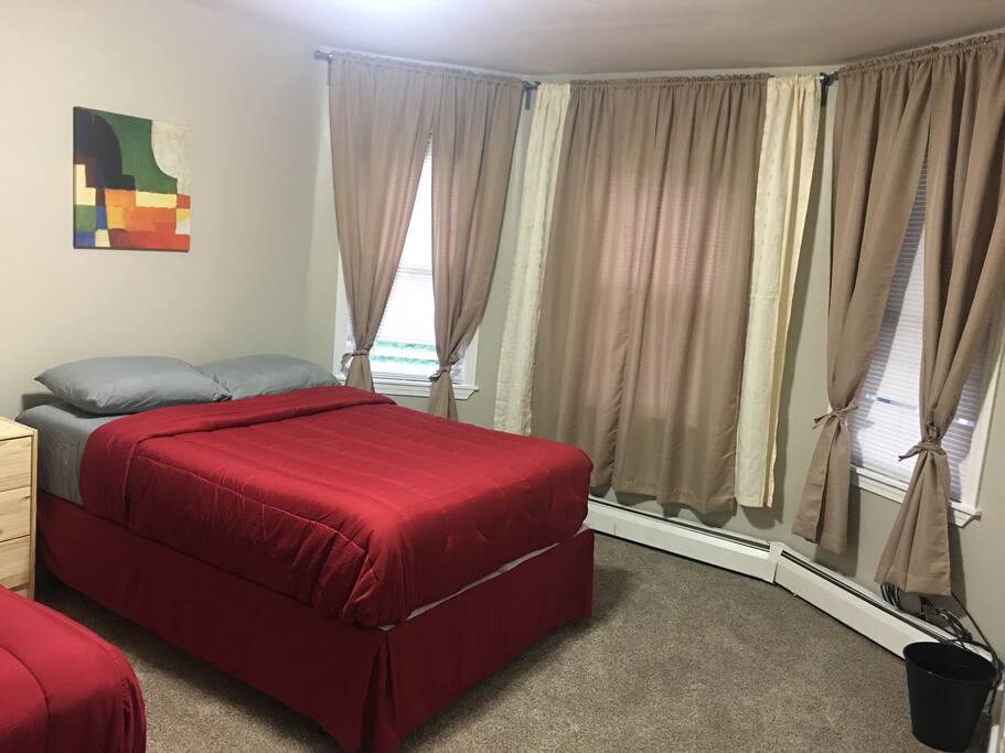 Two Full size beds- Very comfortable mattresses for your great night of sleep.