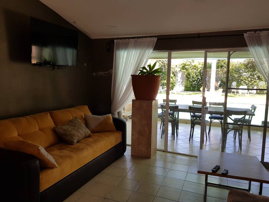 Living room and TV