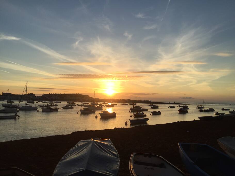 Shaldon beach looking at The Point