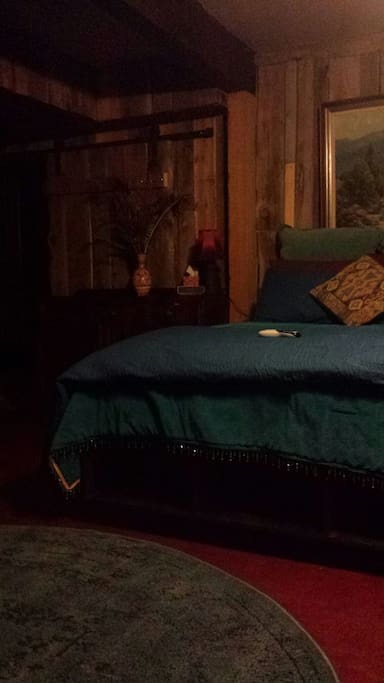 Cozy queen bed is brand new!
