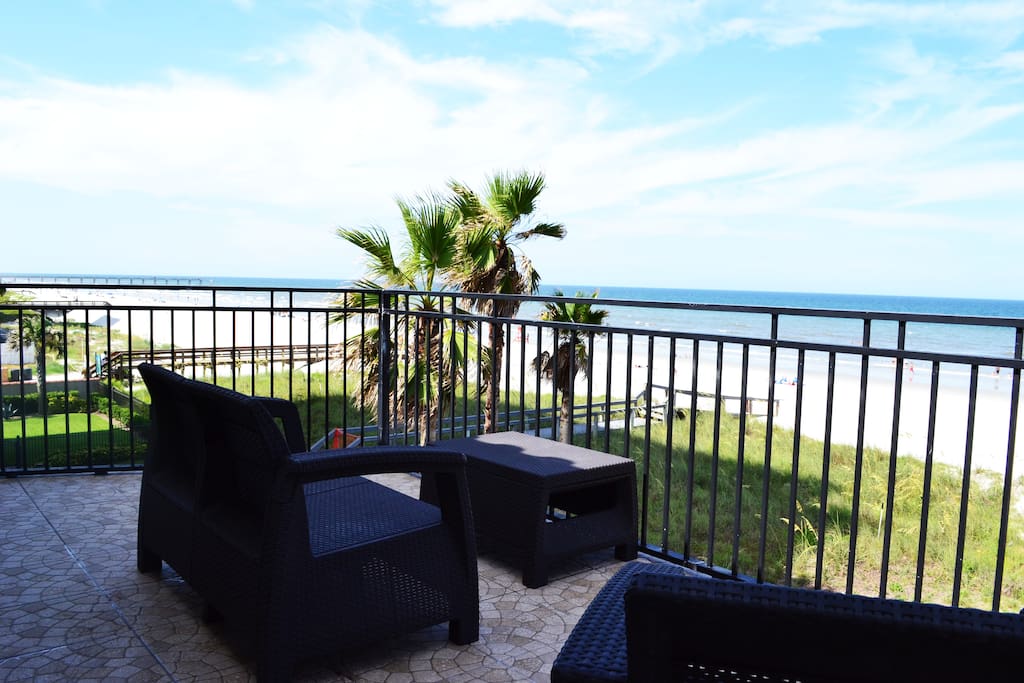 The view from one of the balconies -- dunes, sea, and sky! - 3 separate balconies, including a panoramic 3rd-floor vista. Wake up each morning to splendid sunrises and sweeping beach views!