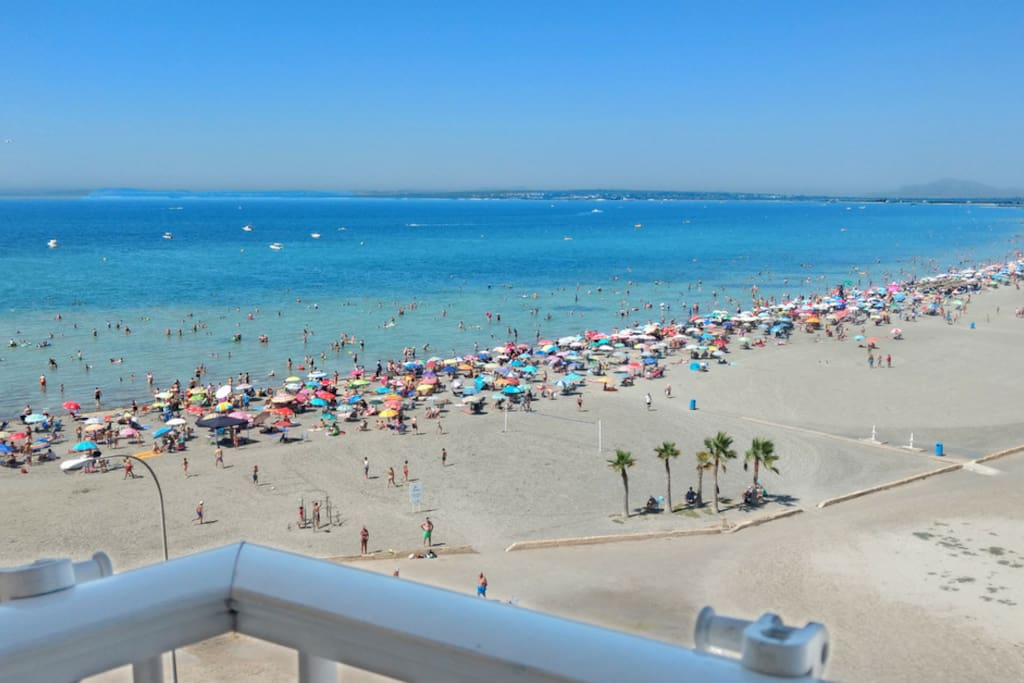 Vista desde la terraza de la playa