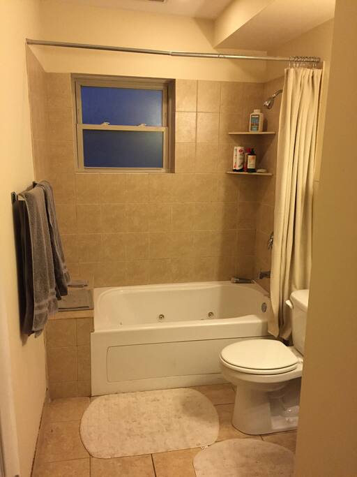 full bath with jacuzzi tub.