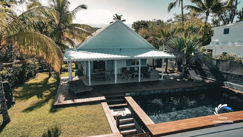 Villa Gd Large 5* heated pool, beachfront
