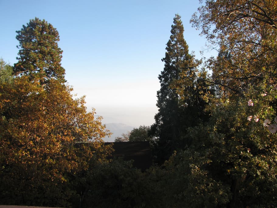 view of valley from deck