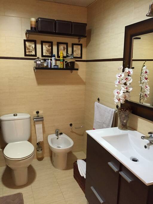 salle de bain avec toilette