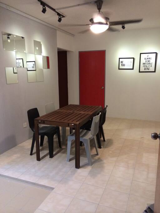 Nicely decorated living room for your dining pleasure