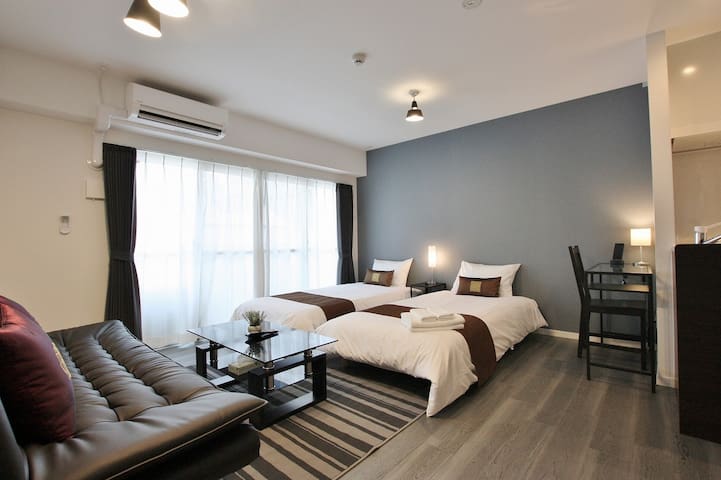 2・3F■New ■35㎡■TWN■Near TenjinHakataCanalCity■Wifi