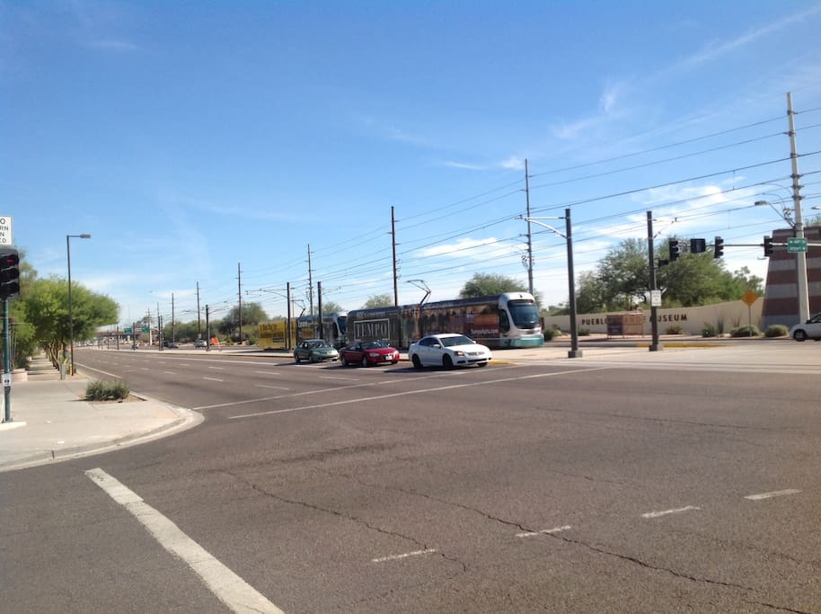 Light rail station within walking distance to LA REYNA!