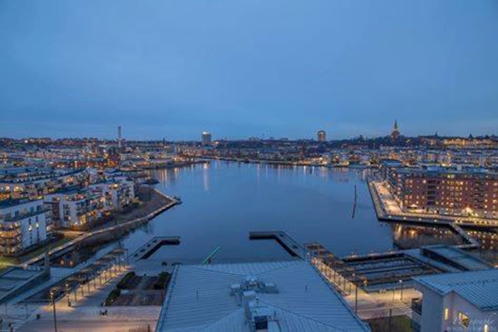 View from the common roof terrace of the building.