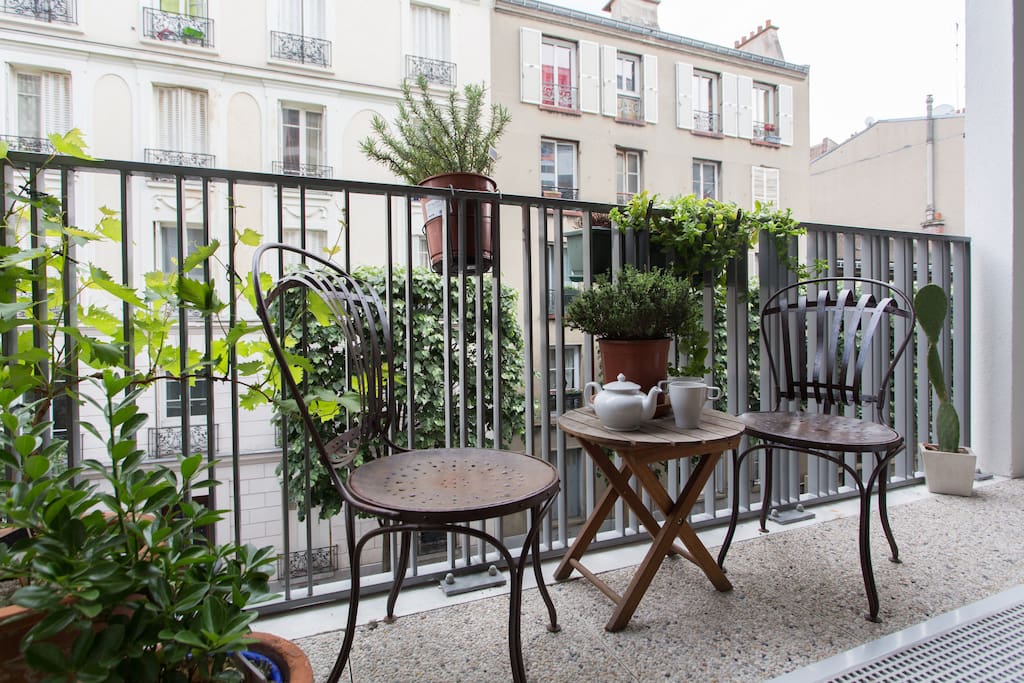 Balcon ouvert sur le salon
