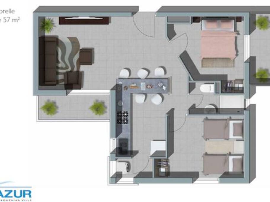 le plan de l'appartement