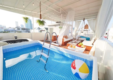SALE*COUCOU1*KidPool*Spa Jacuzzi@5min Han River