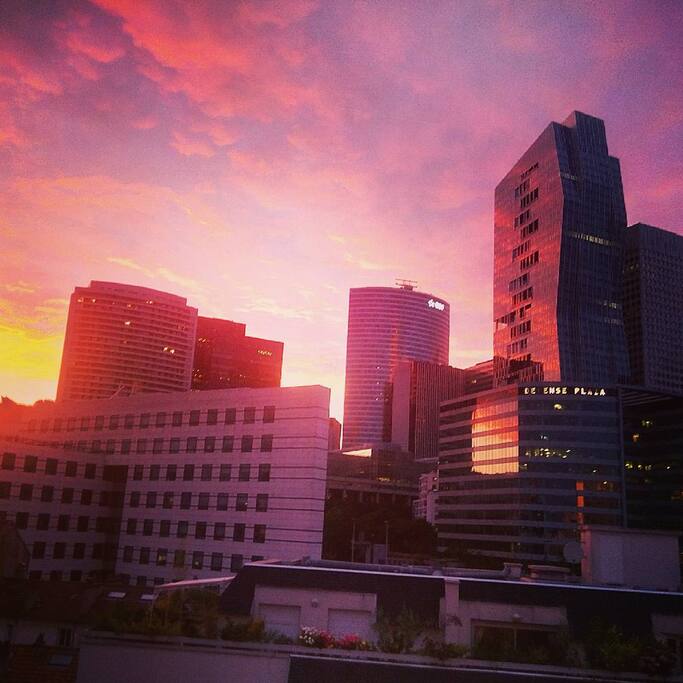 Sunset from the Balcony. Nope, no filter.
