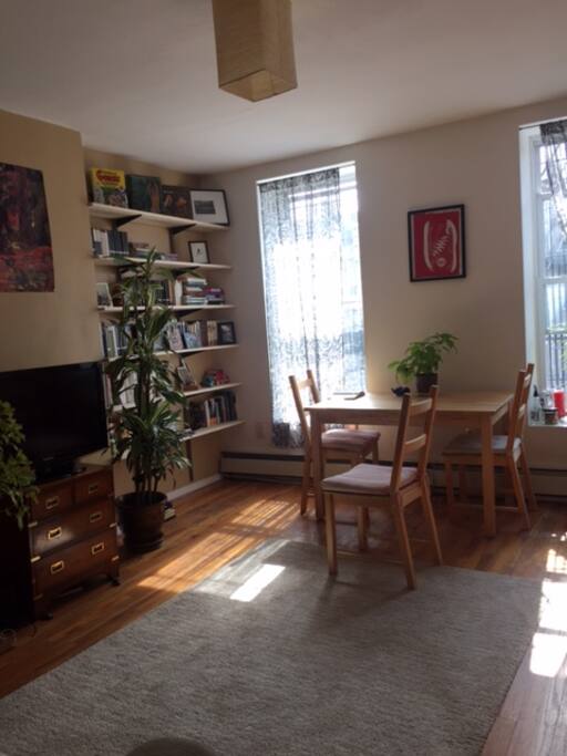 Dining and living area (shared).
