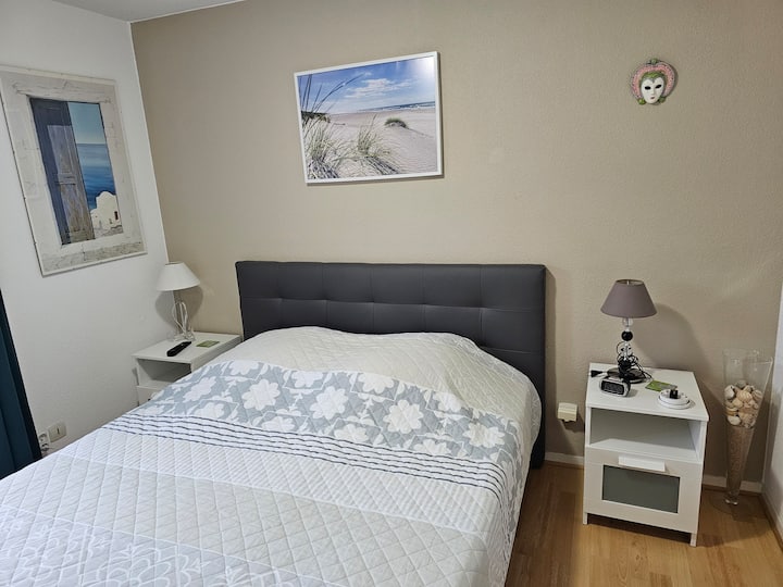 Chambre 1 lit de 160 x 200 vue sur jardin 