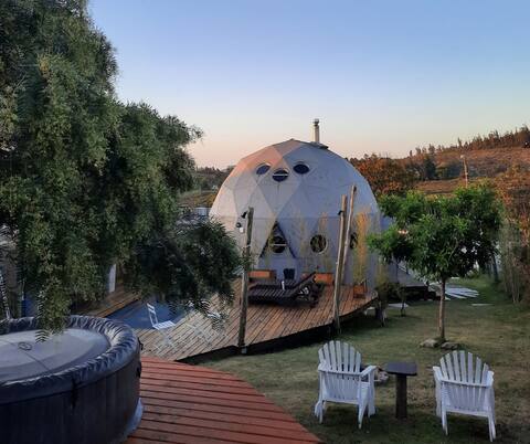 Dome in the city with private Jacuzzi and pool.