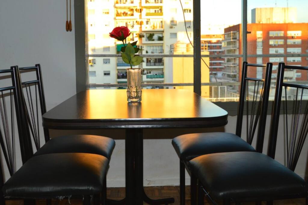 Eat your breakfast with an amazing view over Buenos Aires