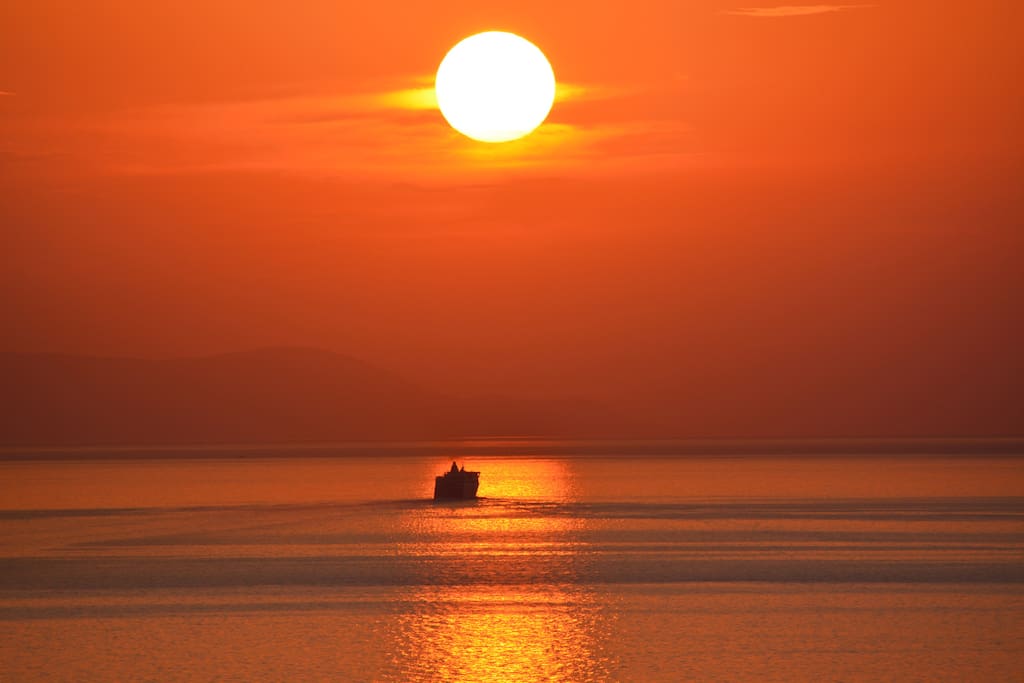 Sunset view from veranda