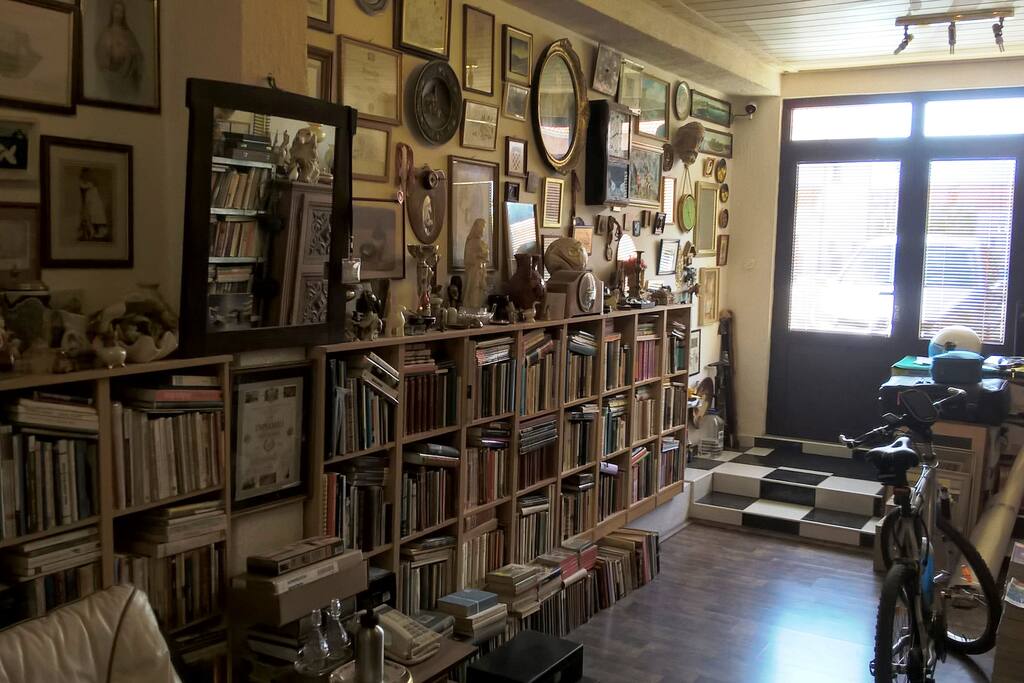 antique shop with interesting things on first floor