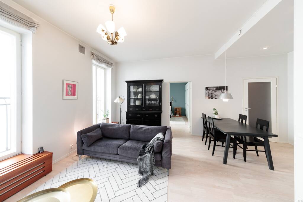 Loft-style apartment.
