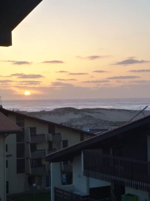 Vue couché de soleil