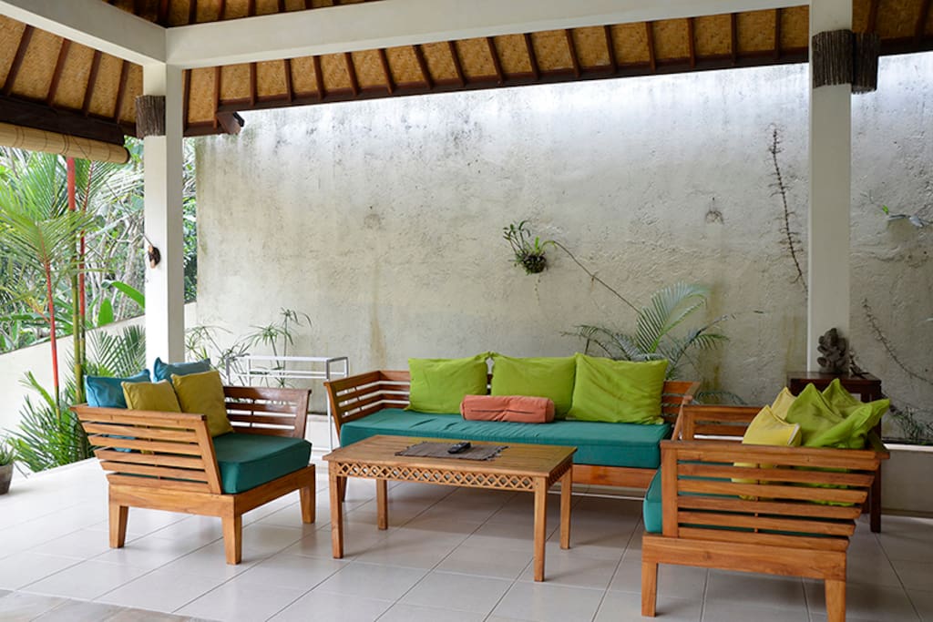 Relax on comfortable furniture, recharge and take in the views.