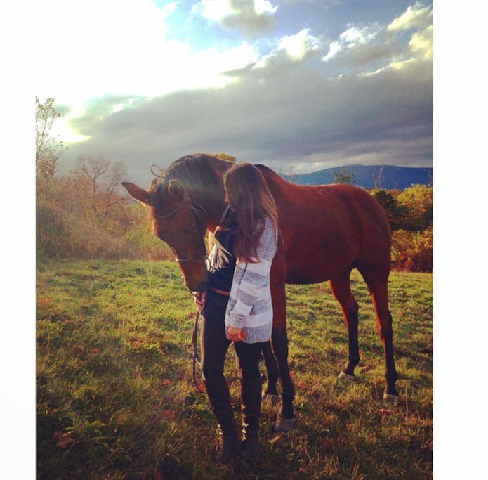 My Daughter, Alex, and her horse. ( kato) he passed on, but will always be here.