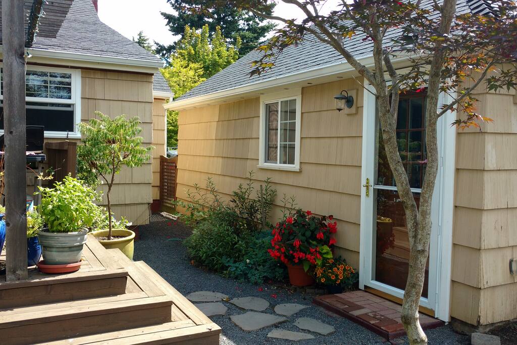 Private entrance to your tranquil stay