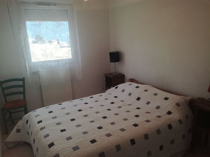 удобна „главна“ спална соба со ѕиден плакар.