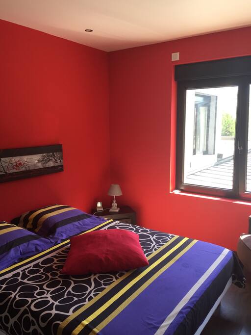 Chambre à l'étage avec vue montagne