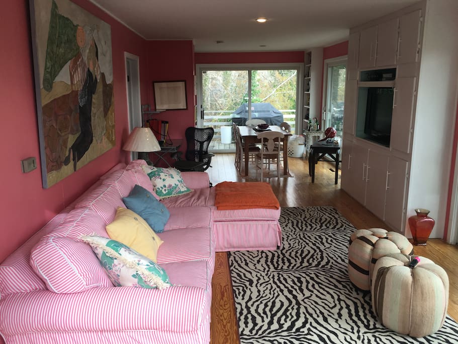 Open Living Room and Dining Area