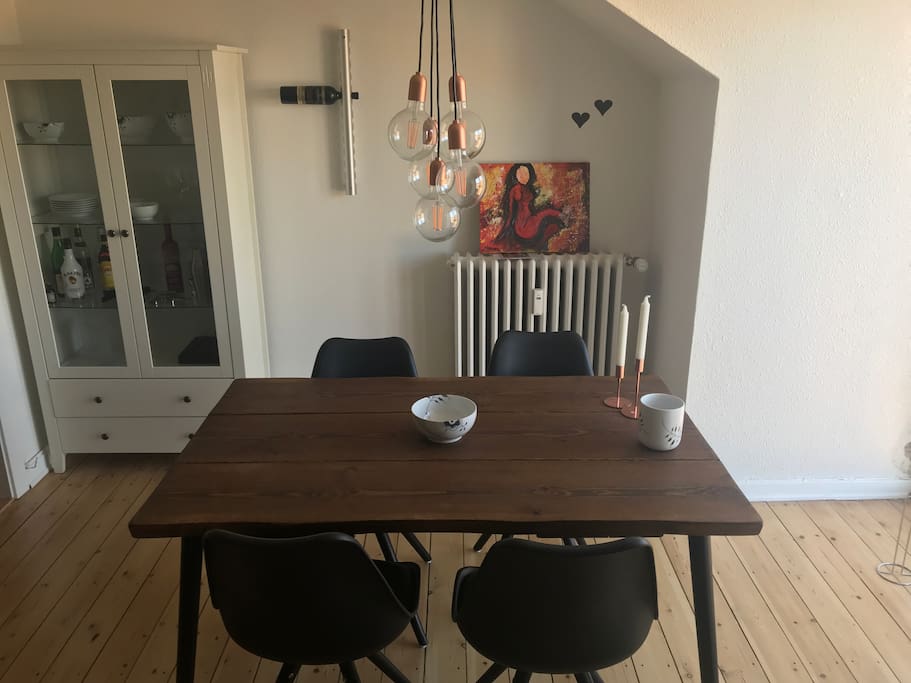 Dinnertable in the livingroom