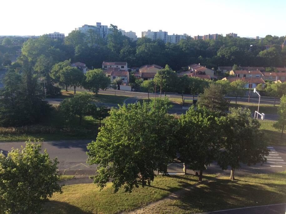 view from the balcony